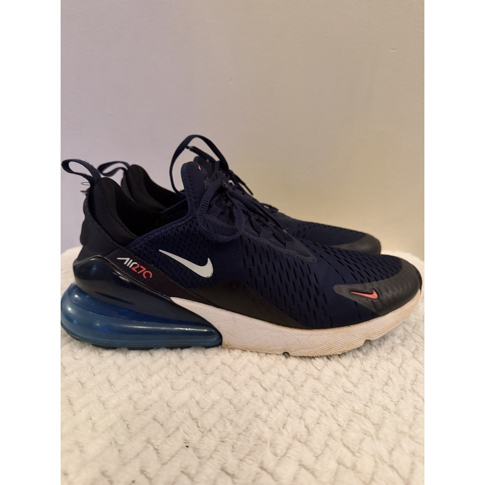 Nike Air Max 270 Midnight Navy Bright Crimson FD0279-400 Men's Sizes 10.5